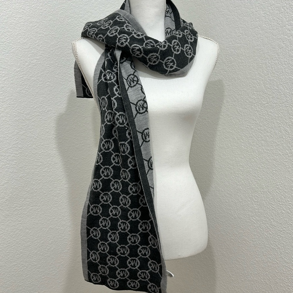 Michael Kors Acrylic Monogram Scarf
